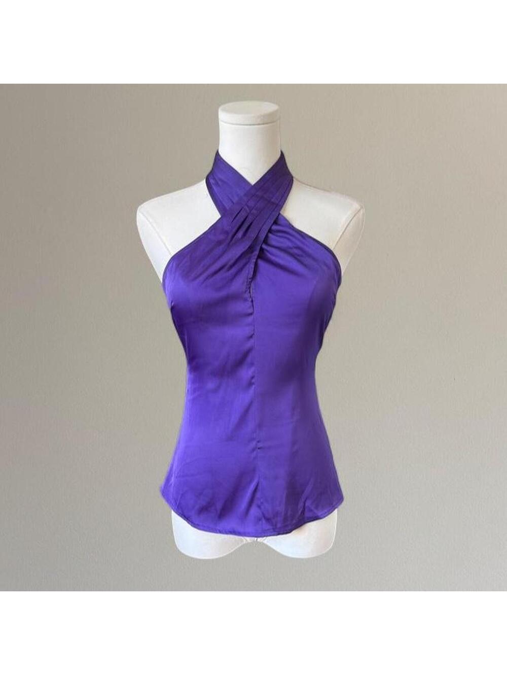 Guess purple halter neck top. Size XS.
